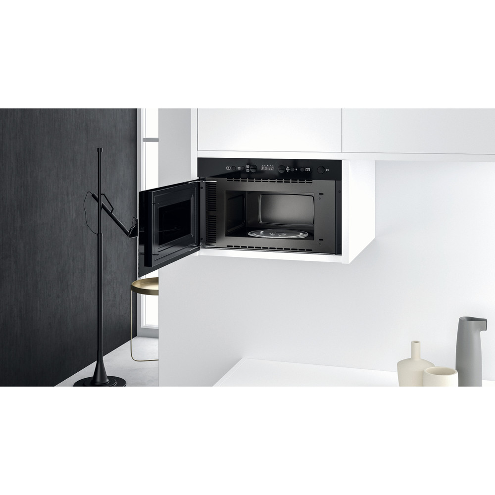 Whirlpool W9 MN840 IXL beépíthető mikrohullámú sütő, 750W, 22L, 59.5x32x38.2 cm, inox szín