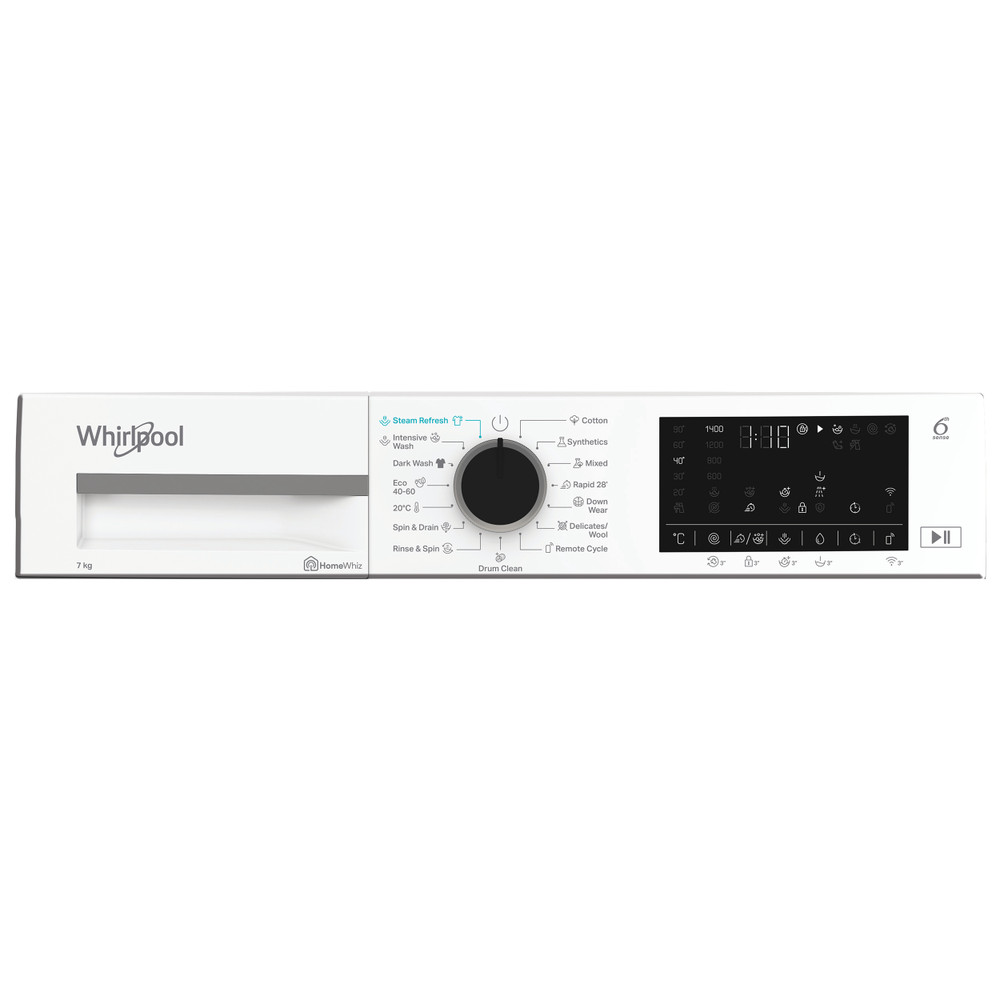 Whirlpool WAM 76WB EE elöltöltős mosógép, 7 kg, inverter motor, gőz, 60x49.6x84.5 cm