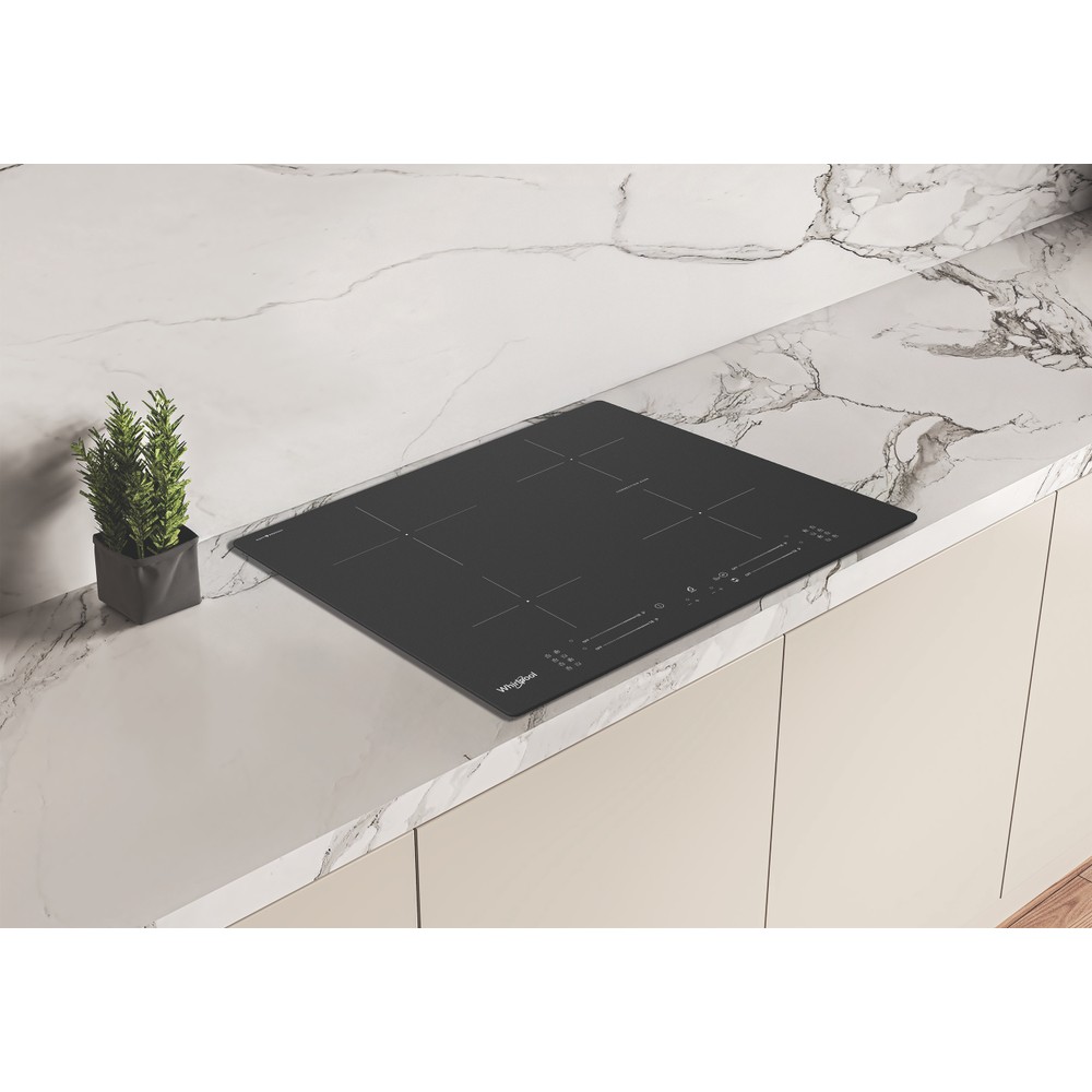 Whirlpool WB S2560 NE BM beépíthető indukciós kerámialap, 59x51x5 cm, fekete szín 