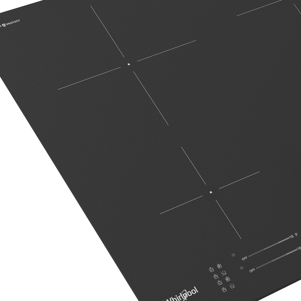 Whirlpool WB S2560 NE BM beépíthető indukciós kerámialap, 59x51x5 cm, fekete szín 