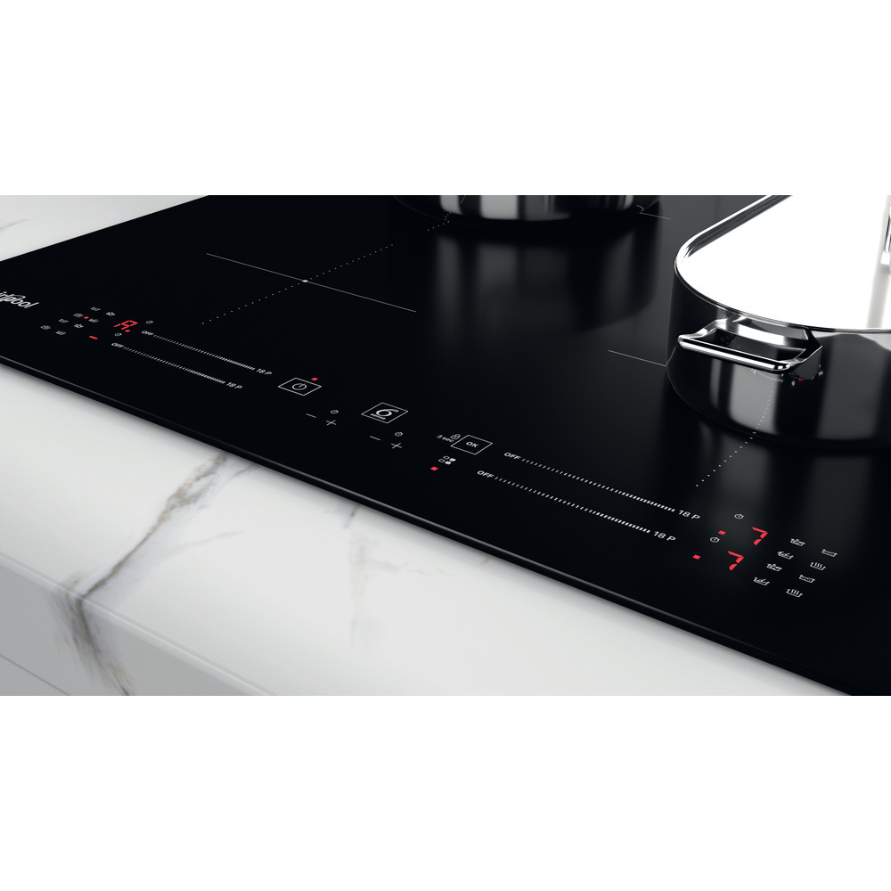 Whirlpool WB S4360 CPNE beépíthető indukciós kerámialap, 59x51x5.4 cm, fekete szín 