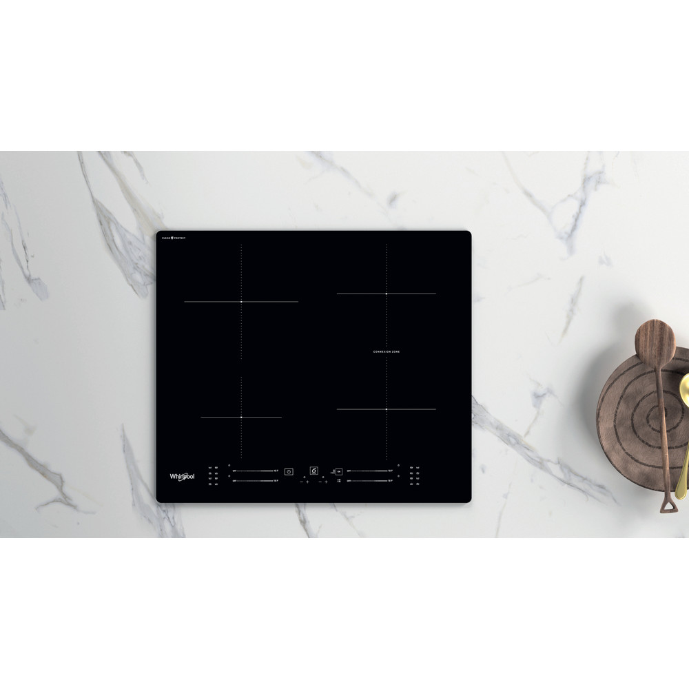 Whirlpool WB S4360 CPNE beépíthető indukciós kerámialap, 59x51x5.4 cm, fekete szín 