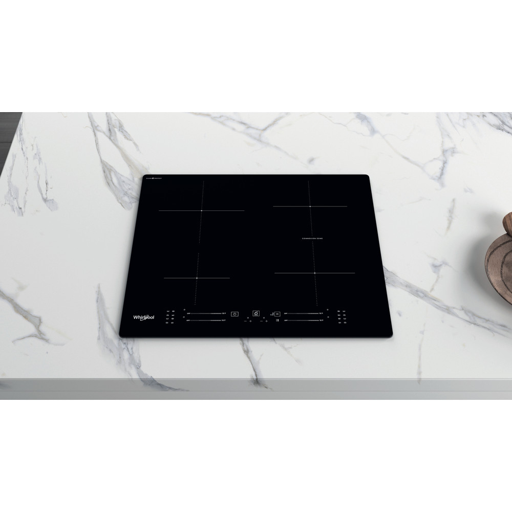 Whirlpool WB S4360 CPNE beépíthető indukciós kerámialap, 59x51x5.4 cm, fekete szín 
