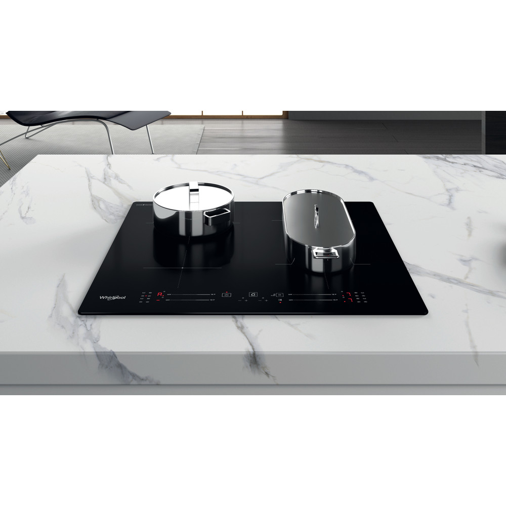 Whirlpool WB S4360 CPNE beépíthető indukciós kerámialap, 59x51x5.4 cm, fekete szín 