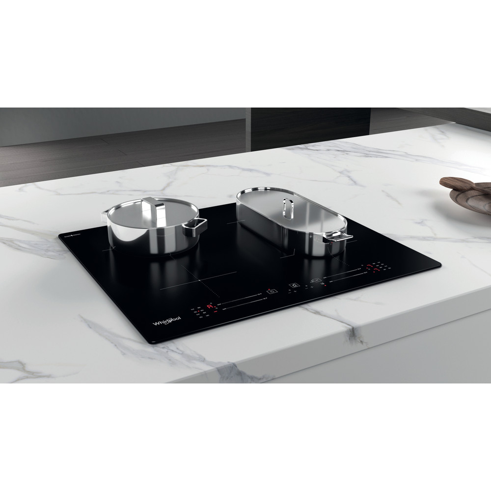 Whirlpool WB S4360 CPNE beépíthető indukciós kerámialap, 59x51x5.4 cm, fekete szín 