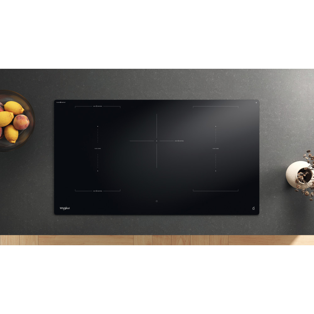 Whirlpool WEX9024DCFF beépíthető indukciós kerámialap, 100x57x5.4 cm, fekete szín