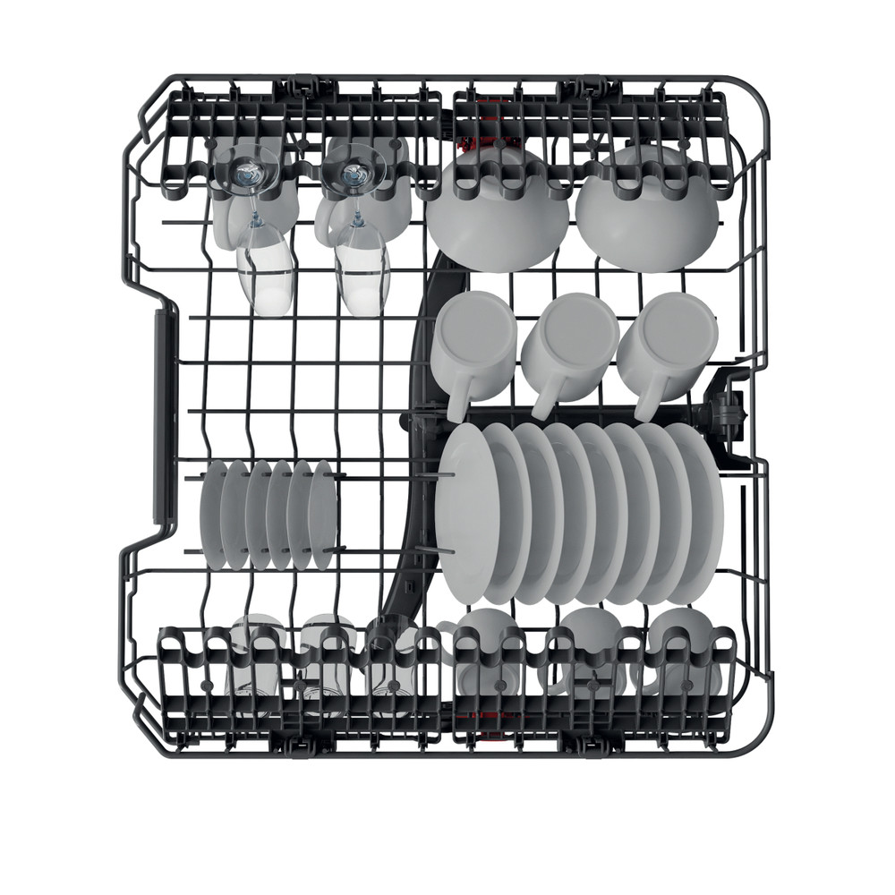 Whirlpool WH4IFB14BN6S teljesen beépíthető mosogatógép, 14 teríték, 3 kosár, 59.8x55.5x82 cm