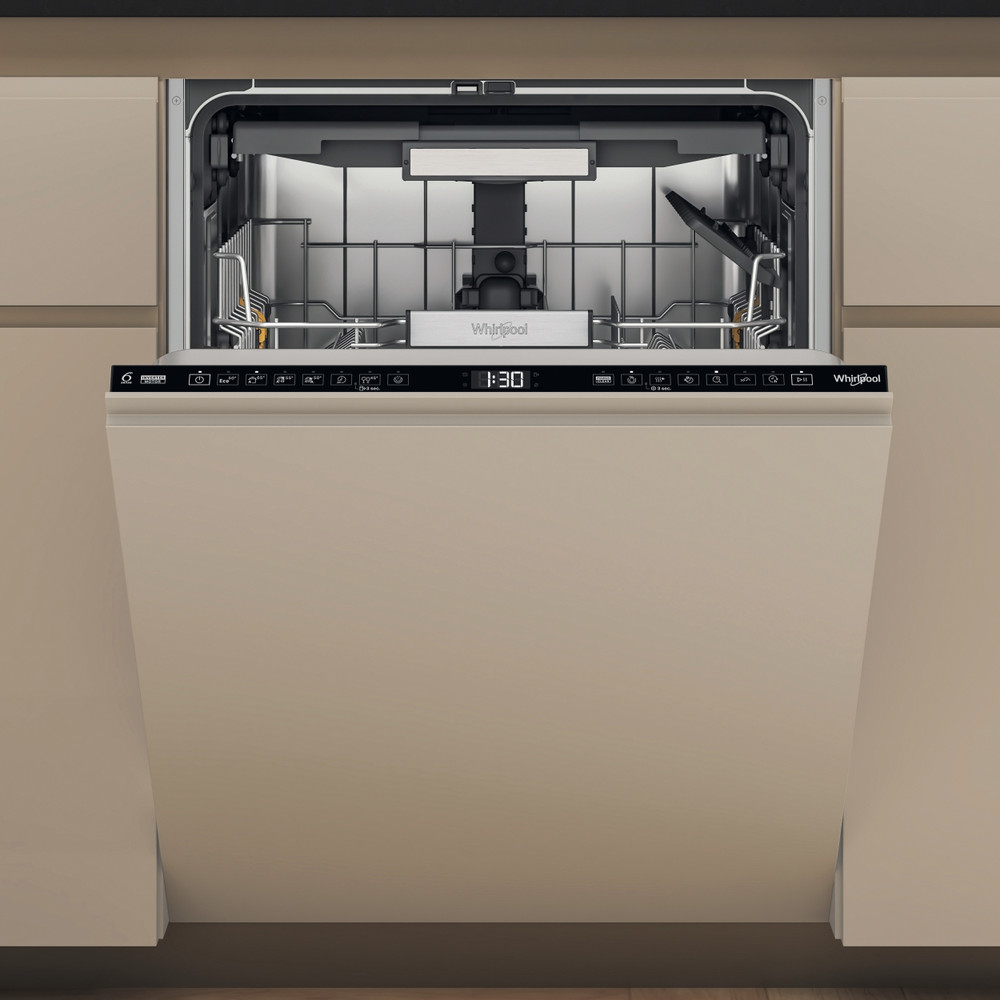 Whirlpool WH7IA15AM3LS0 teljesen beépíthető mosogatógép, 3 kosár,15 teríték, automatikus ajtónyitás, 59.8x55.5x82 cm