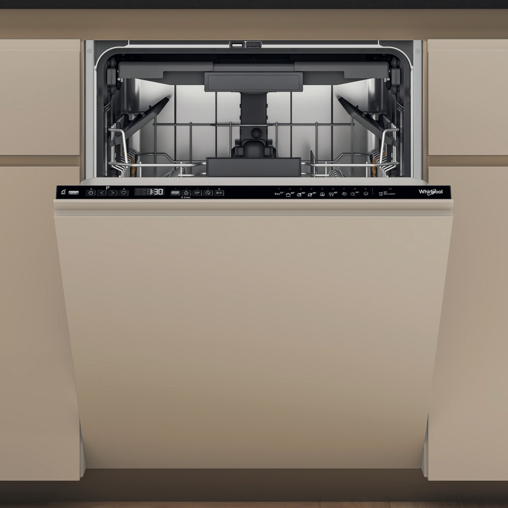 Whirlpool WH7IPA15BM6L0 teljesen beépíthető mosogatógép, 15 teríték, automatikus ajtónyitás, 59.8x55.5x82 cm