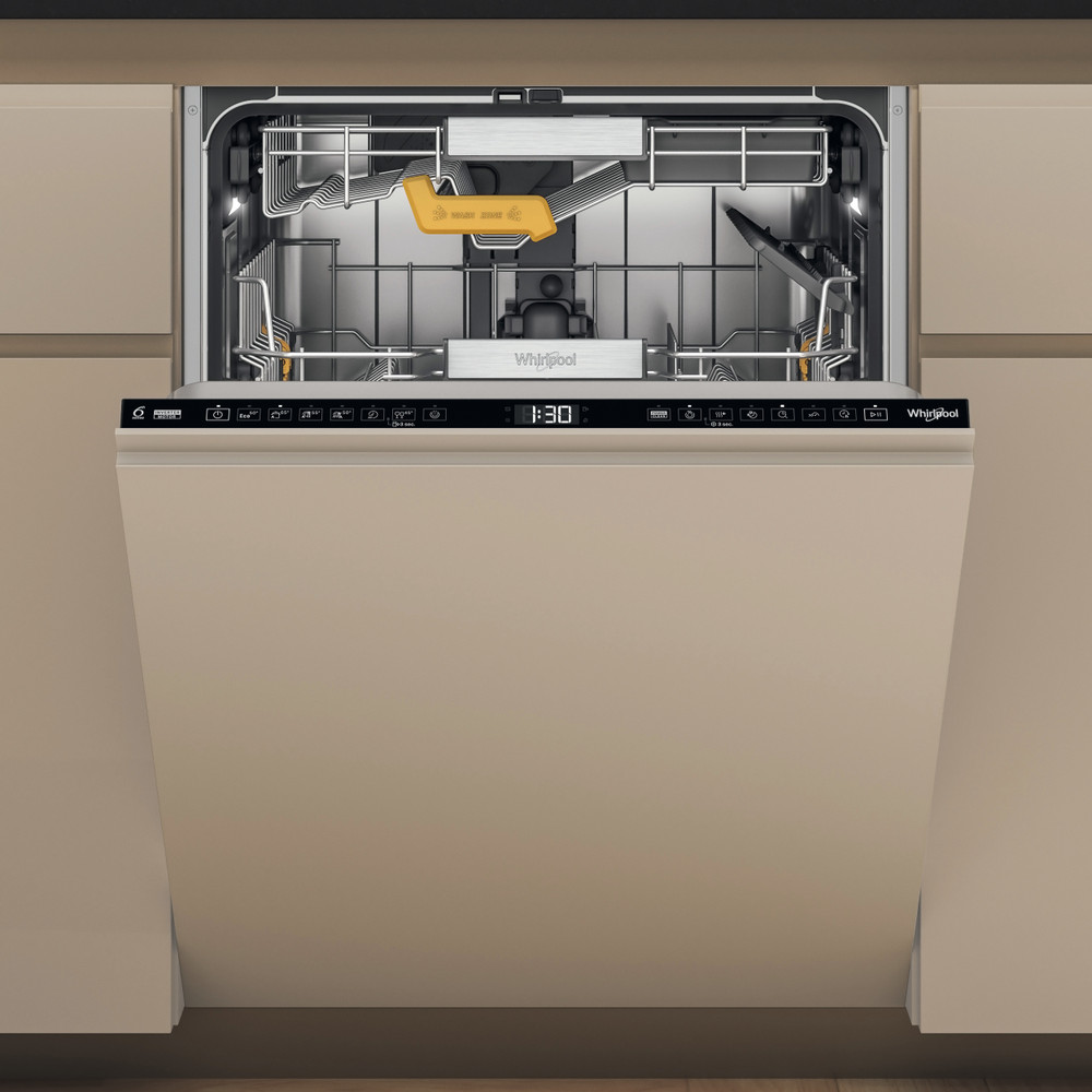 Whirlpool WH8IA15AM3TUS0 teljesen beépíthető mosogatógép, 3 kosár, automatikus ajtónyitás, 15 teríték, 59.8x55.5x82 cm