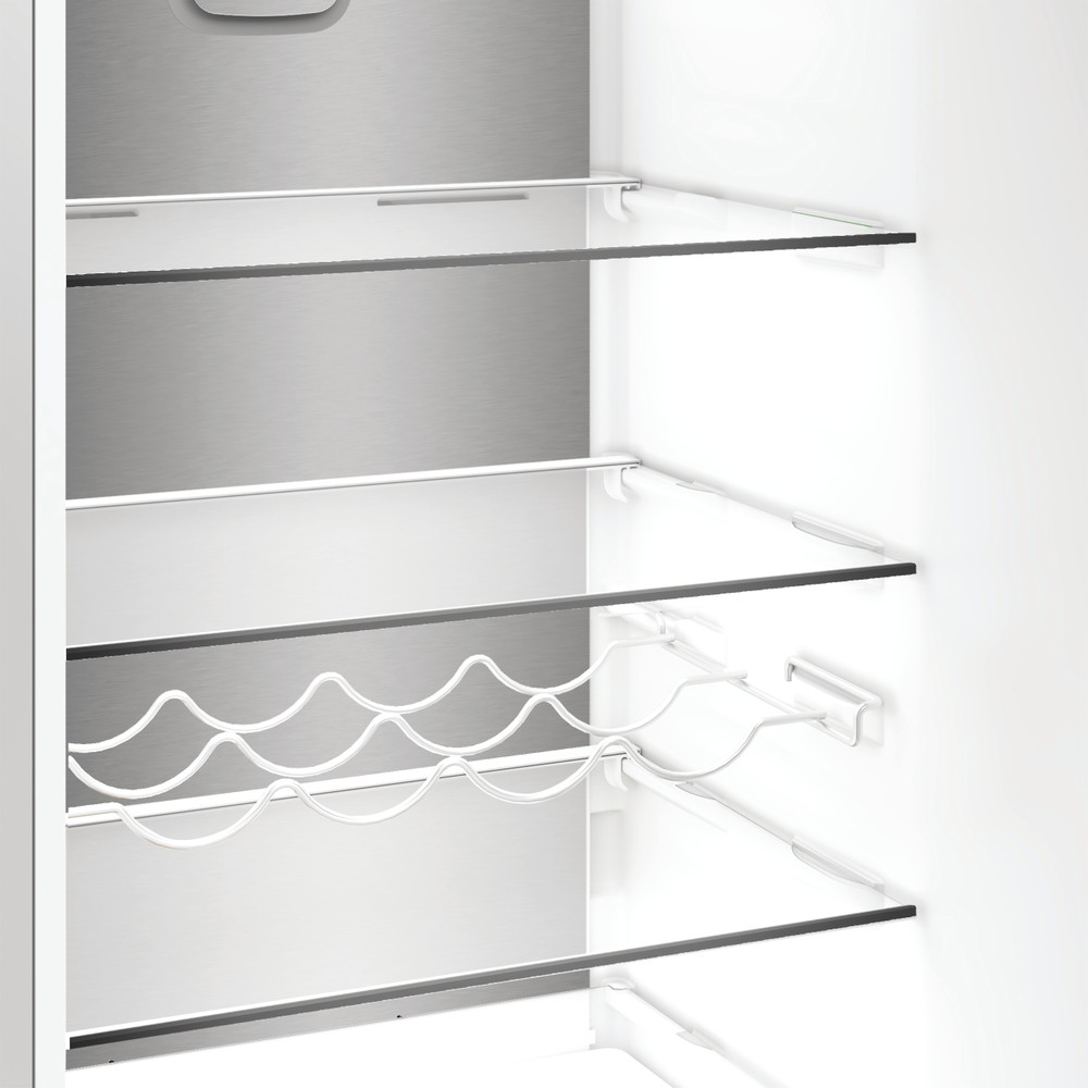 Whirlpool WHK 25404 XP8E Total No Frost alulfagyasztós kombinált hűtőszekrény, 249/106L, Zen Inverter kompresszor, 59.5x66.3x203.5 cm, új ezüst szín