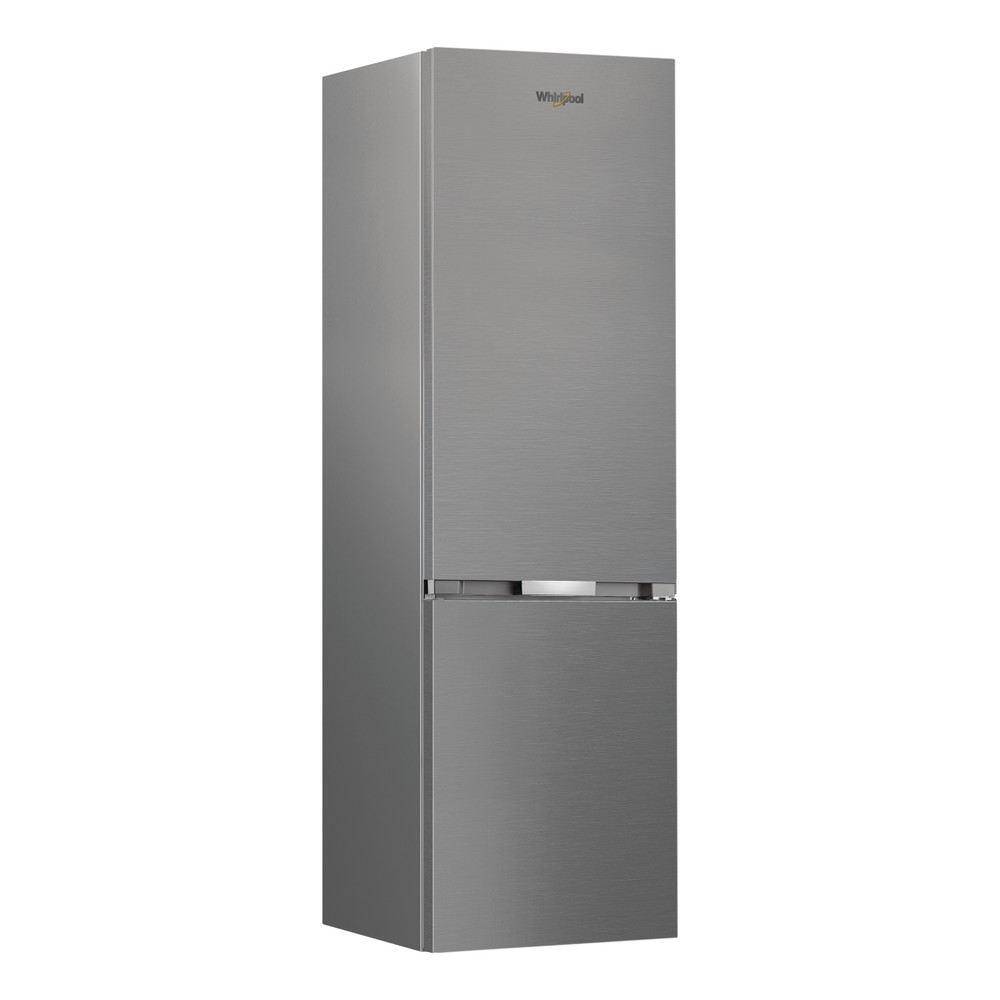 Whirlpool WHK 25404 XP8E Total No Frost alulfagyasztós kombinált hűtőszekrény, 249/106L, Zen Inverter kompresszor, 59.5x66.3x203.5 cm, új ezüst szín