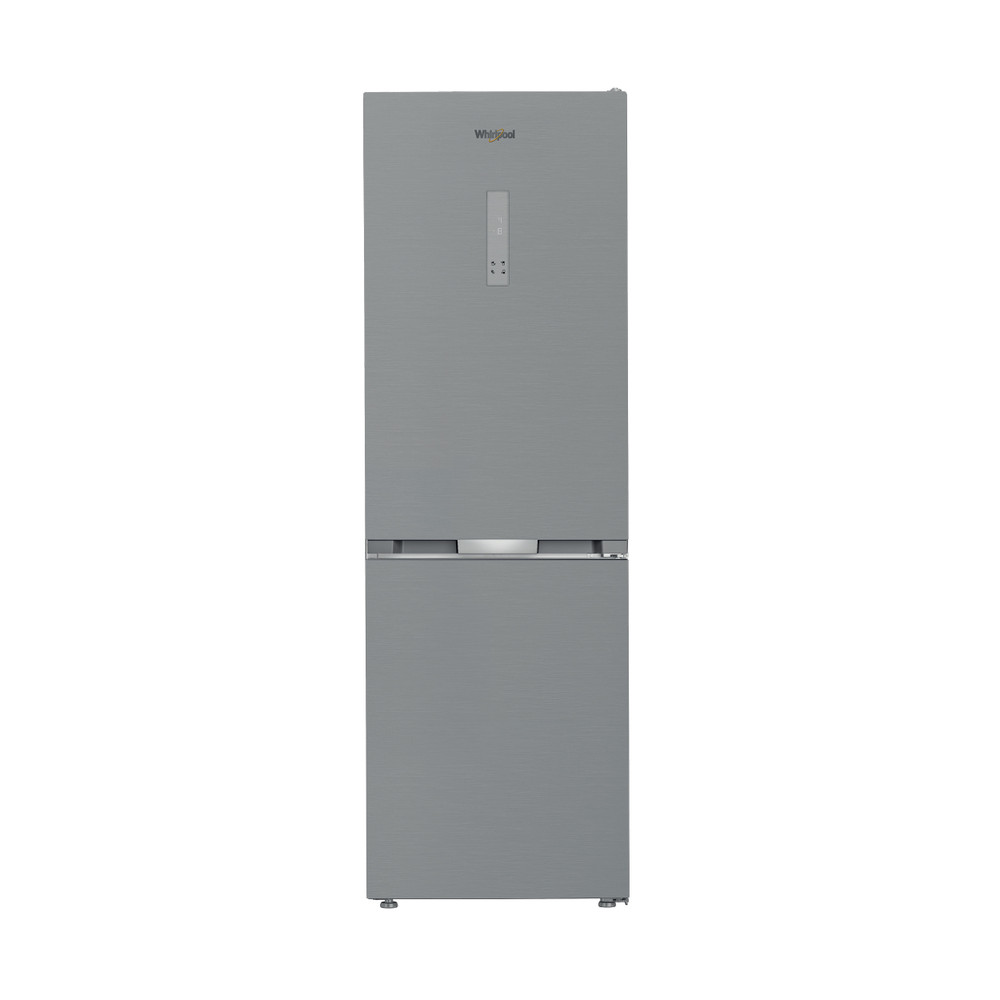 Whirlpool WHK 26363 XP6E Total No Frost alulfagyasztós kombinált hűtőszekrény, 210/106L, Zen Inverter kompresszor, 59.5x66.3x186.5 cm, inox szín 