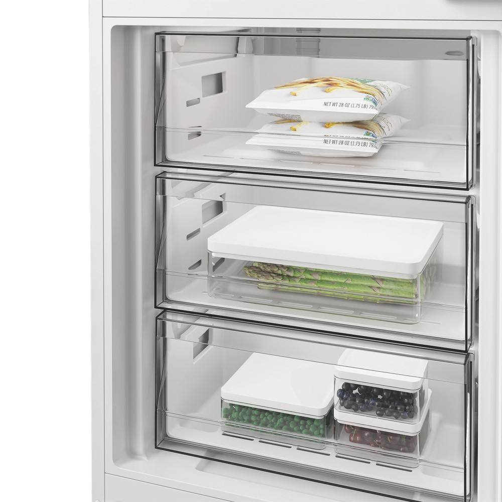 Whirlpool WHK2 5292 B4E Total No Frost beépíthető alulfagyasztós kombinált hűtőszekrény, 194/76L, Zen Inverter Kompresszor, 54x55x177.5 cm, cink fém szín 