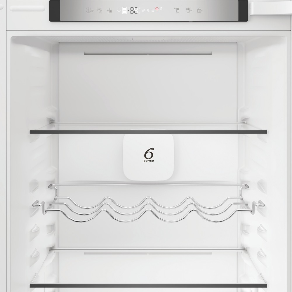Whirlpool WHK2 5294 B7E1 Total No Frost beépíthető alulfagyasztós kombinált hűtőszekrény, Zen Inverter Kompresszor, 194/76L, 54x55x177.5 cm
