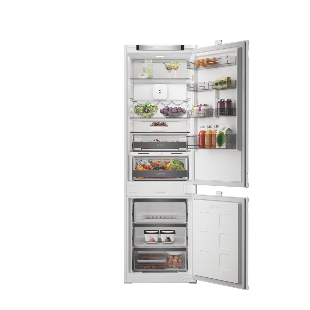 Whirlpool WHK2 5294 B7E1 Total No Frost beépíthető alulfagyasztós kombinált hűtőszekrény, Zen Inverter Kompresszor, 194/76L, 54x55x177.5 cm