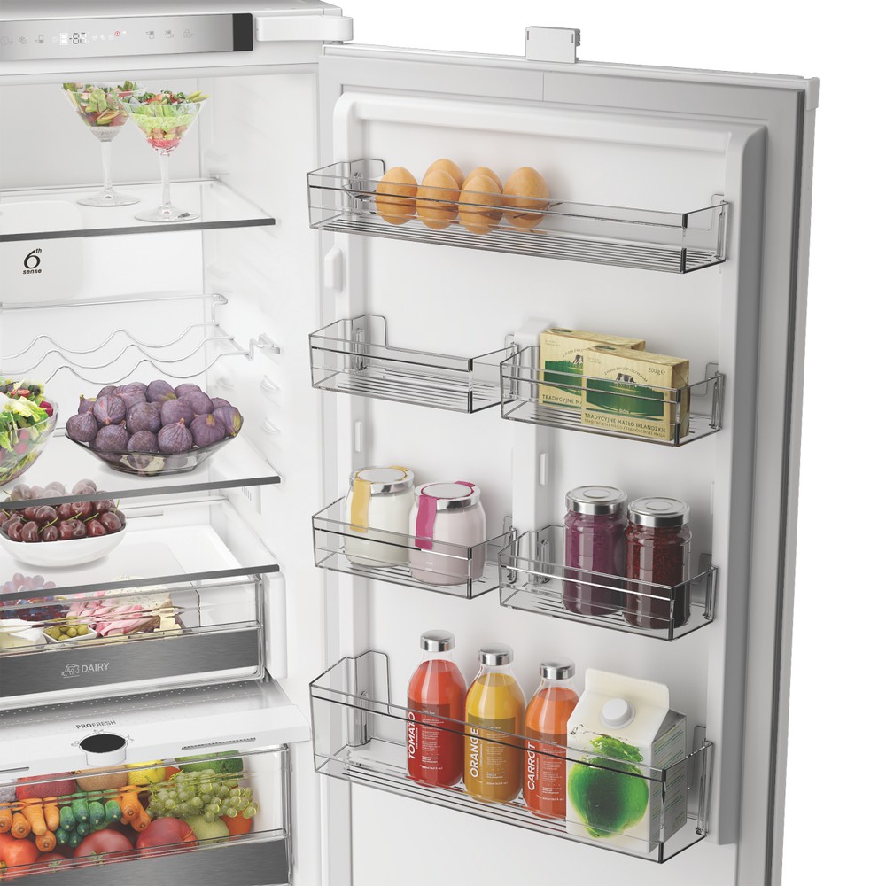 Whirlpool WHK2 5294 B7E1 Total No Frost beépíthető alulfagyasztós kombinált hűtőszekrény, Zen Inverter Kompresszor, 194/76L, 54x55x177.5 cm