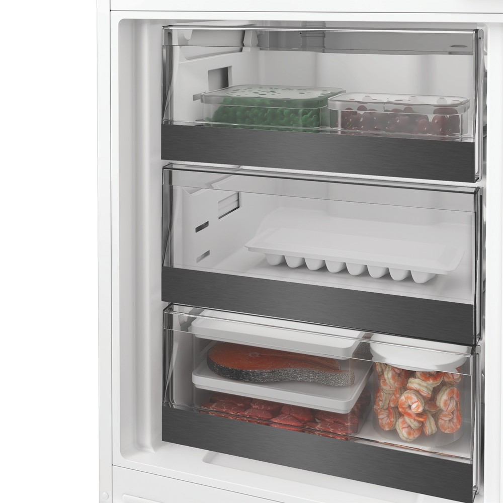 Whirlpool WHK2 5294 B7E1 Total No Frost beépíthető alulfagyasztós kombinált hűtőszekrény, Zen Inverter Kompresszor, 194/76L, 54x55x177.5 cm