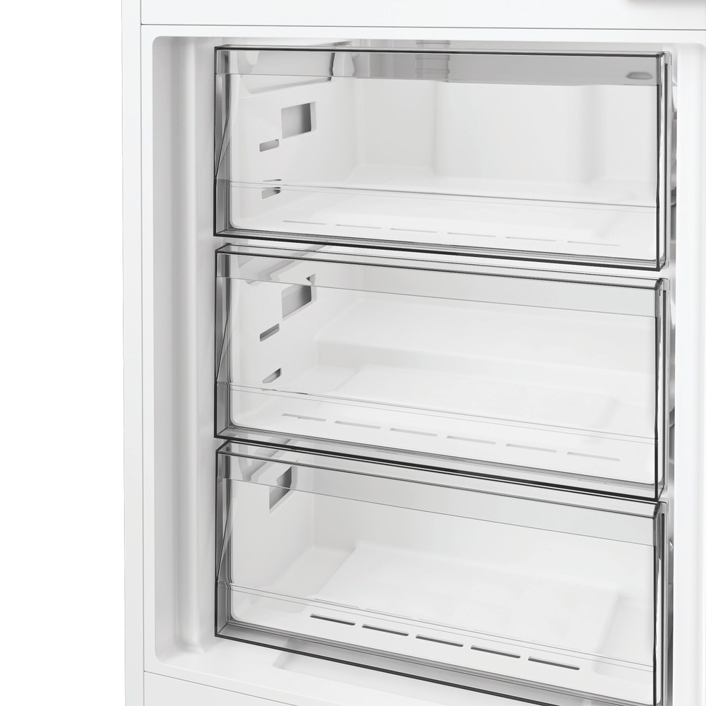 Whirlpool WHK2 5323 B5E1 Total No Frost beépíthető alulfagyasztós kombinált hűtőszekrény, 224/76L, Zen Inverter Kompresszor, 54x55x193.5 cm, cink fém szín 