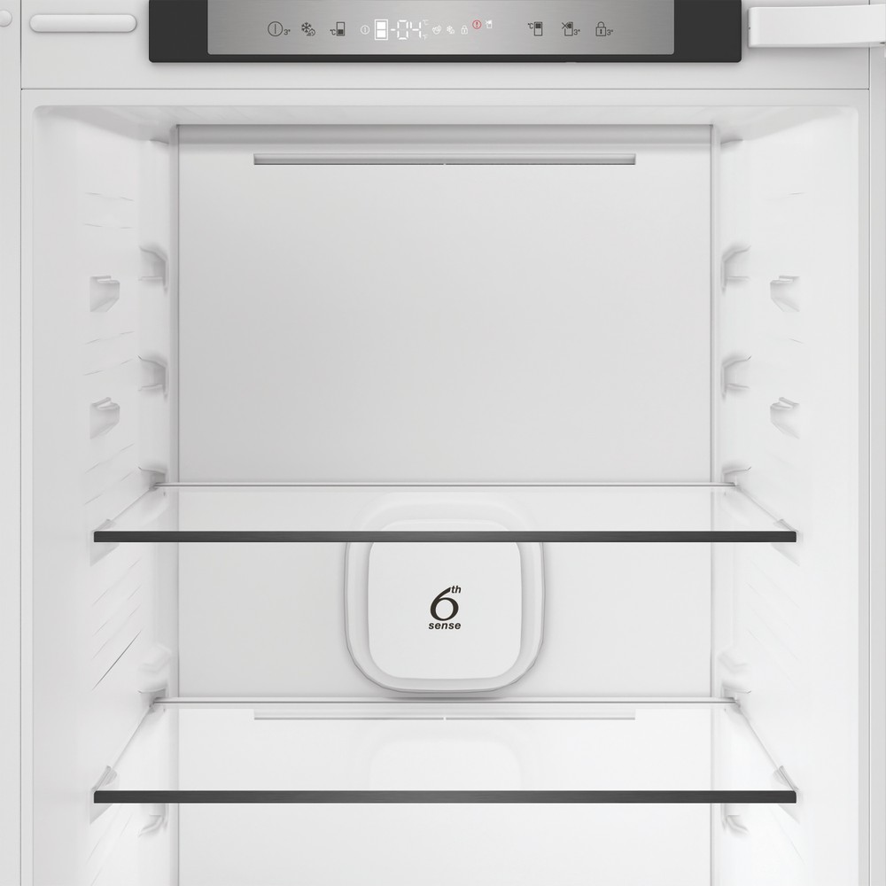 Whirlpool WHK2 5324 B6E Total No Frost beépíthető alulfagyasztós kombinált hűtőszekrény, 224/76L, Zen Inverter Kompresszor, 54x55x193.5 cm