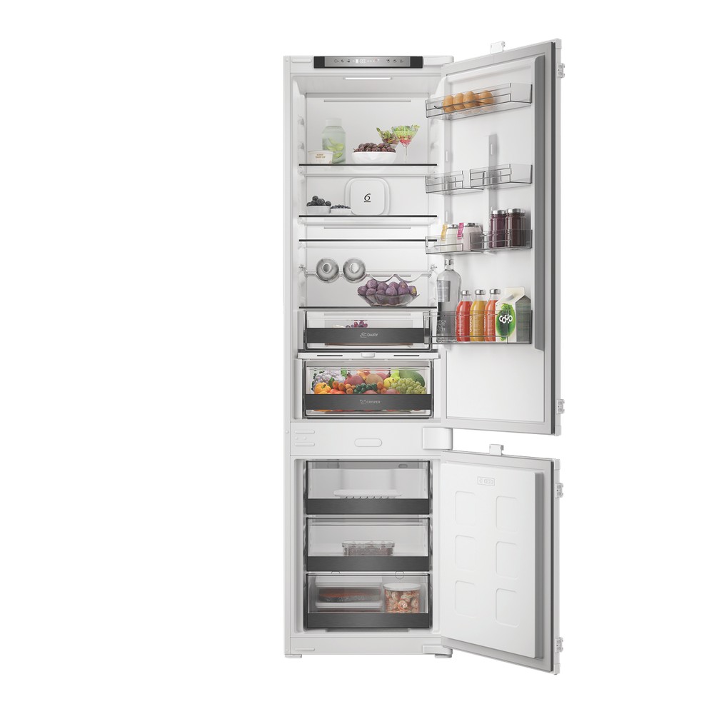 Whirlpool WHK2 5324 B6E Total No Frost beépíthető alulfagyasztós kombinált hűtőszekrény, 224/76L, Zen Inverter Kompresszor, 54x55x193.5 cm