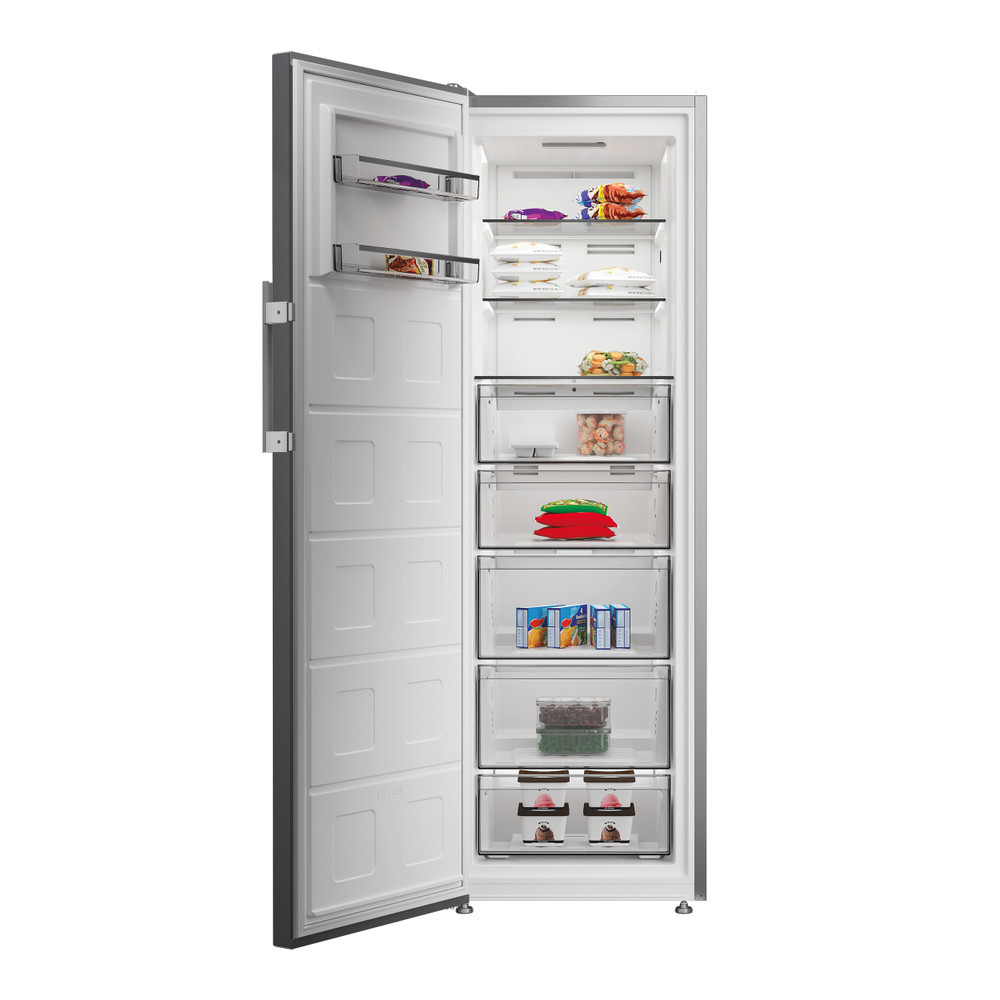 Whirlpool WHMFF 6312 XP4 fagyasztószekrény, 286L, 59.7x70.9x186.5 cm, ezüst szín 