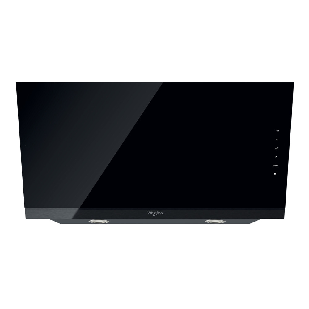 Whirlpool WHVS 93F LT BSS/1 beépíthető falra szerelhető döntött kürtös konyhai elszívó, 89.5x36.5x147.5 cm, fekete szín 