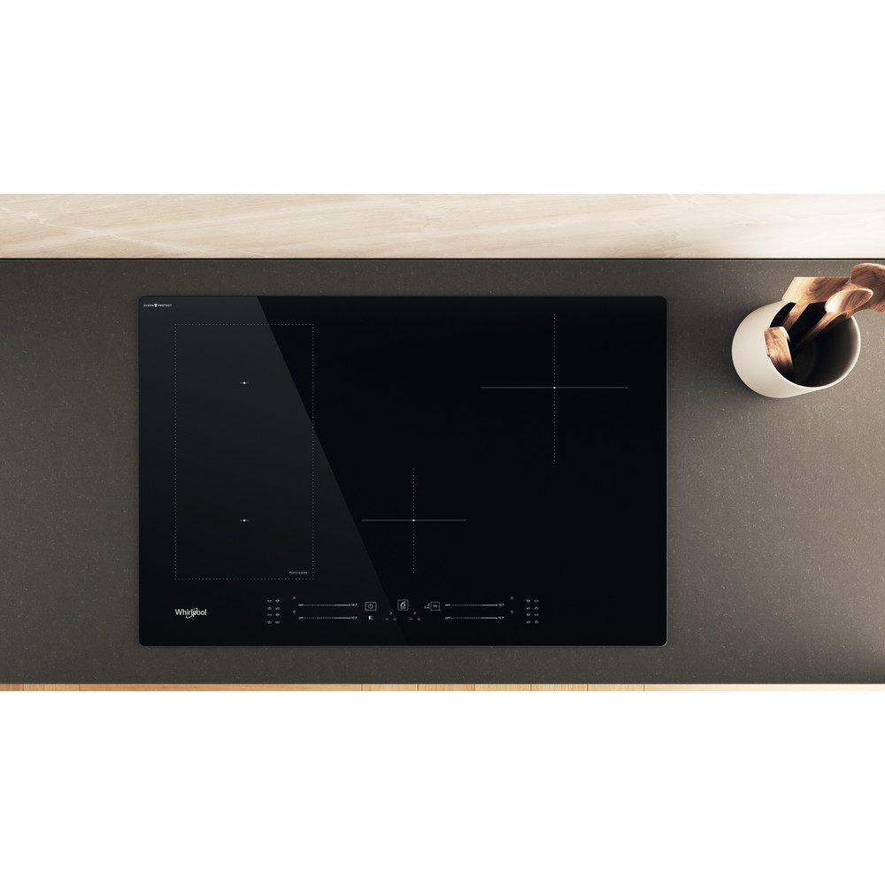 Whirlpool WL S2177 CPNE beépíthető indukciós kerámialap, 77x51x5.4 cm, fekete szín 