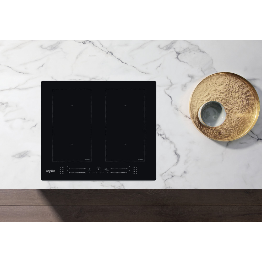 Whirlpool WL S8560 AL beépíthető indukciós kerámialap, 59.8x51.8x5.4 cm, fekete szín 