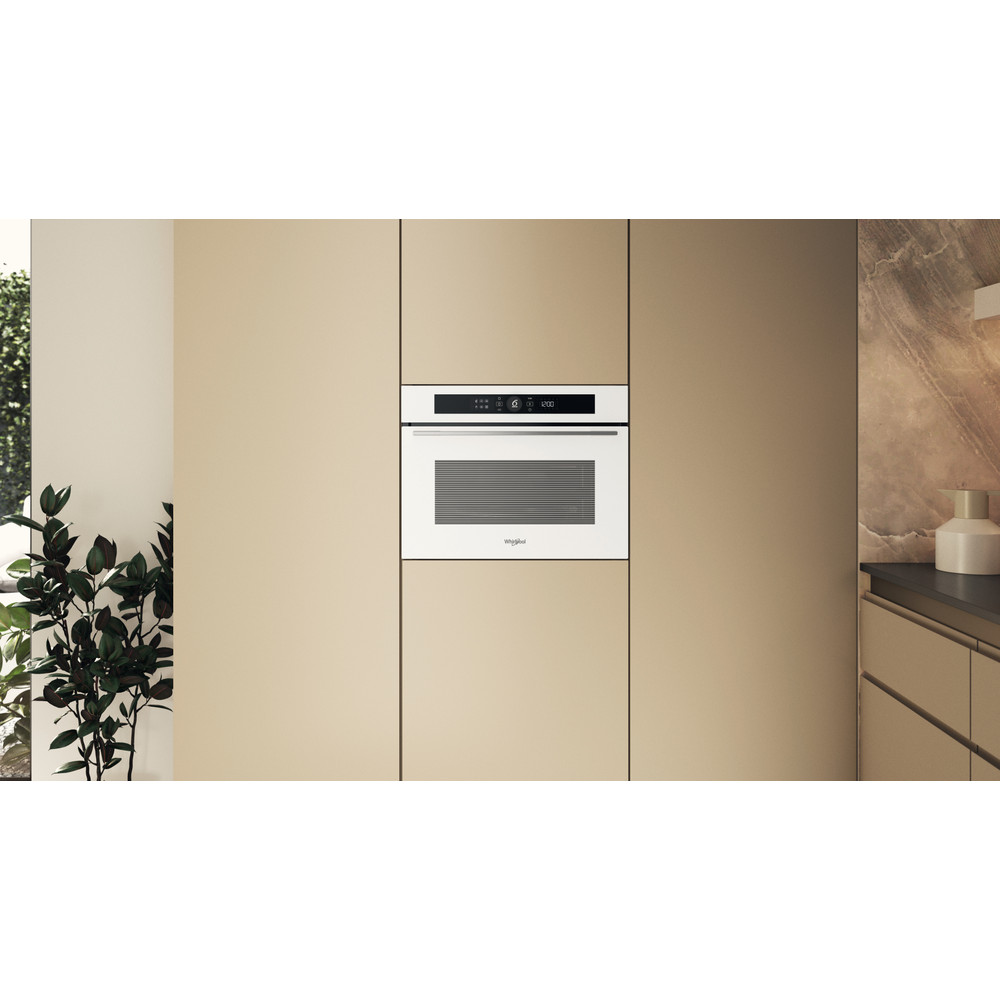 Whirlpool WMW57DHMW beépíthető mikrohullámú sütő, 40L, 900W, 59.5x56x45.5 cm, fehér szín 