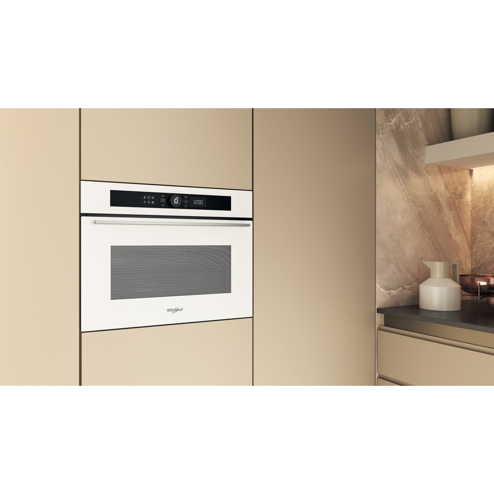 Whirlpool WMW57DHMW beépíthető mikrohullámú sütő, 40L, 900W, 59.5x56x45.5 cm, fehér szín 