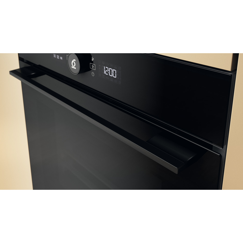 Whirlpool WOI5S8HM2SBA beépíthető sütő, 73L, 6. Érzék technológia előre beállított receptek, 59.5x56.4x59.7 cm, fekete szín 