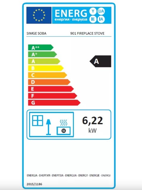 Warnex Hunor 901 bordó öntvény sütős kandalló, 6.22kW Öntöttvas tűztér és fedlap
