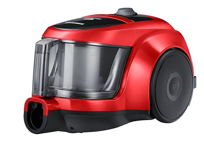 Samsung VCC45T0S3R/BOL porzsák nélküli porszívó, 850W, piros szín 