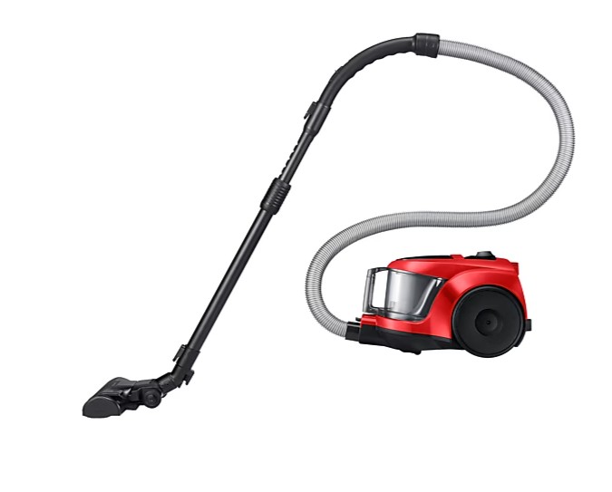 Samsung VCC45T0S3R/BOL porzsák nélküli porszívó, 850W, piros szín 