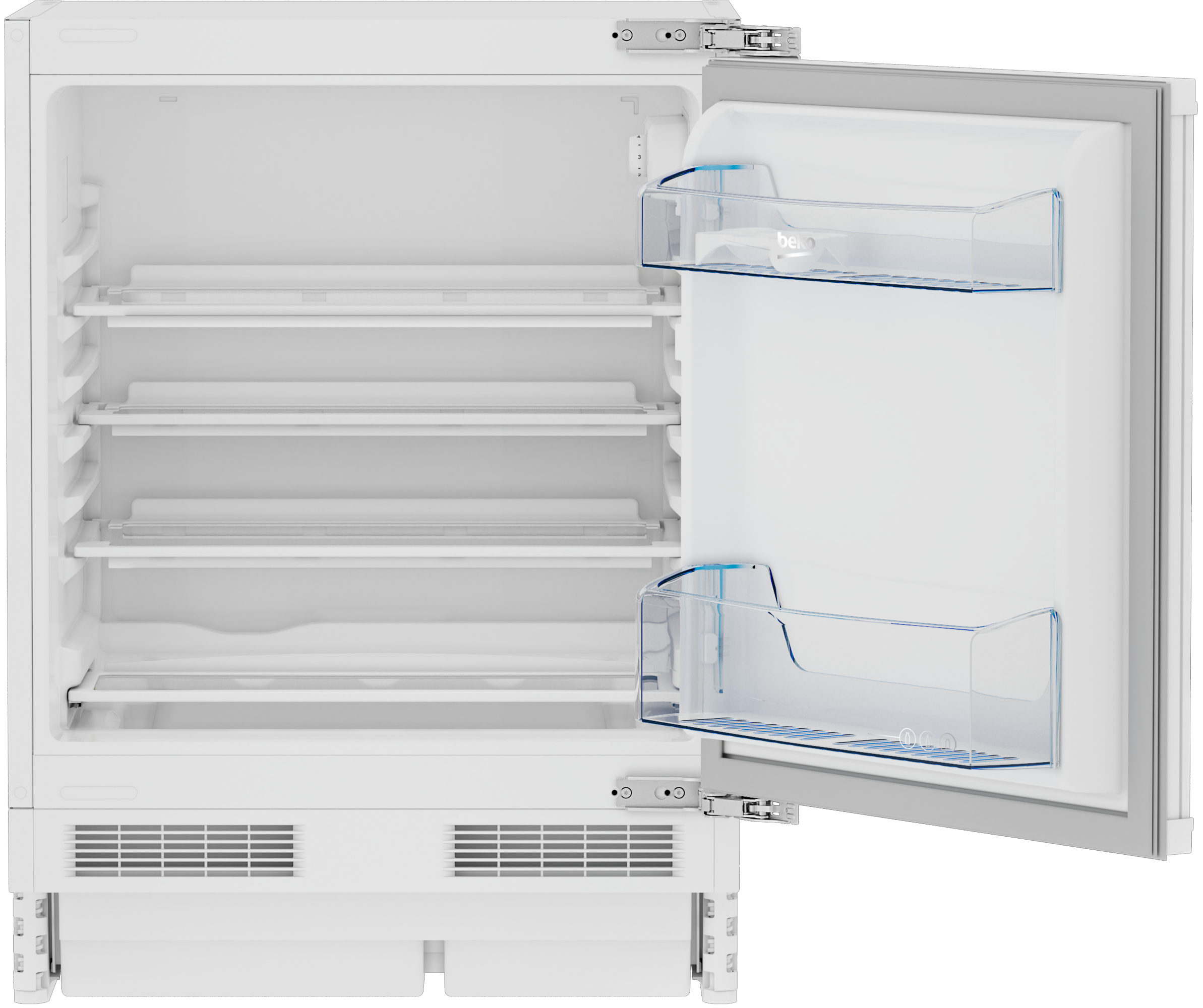 Beko BU1104N pult alá építhető hűtőszekrény,82x59.5x54.5cm,130L