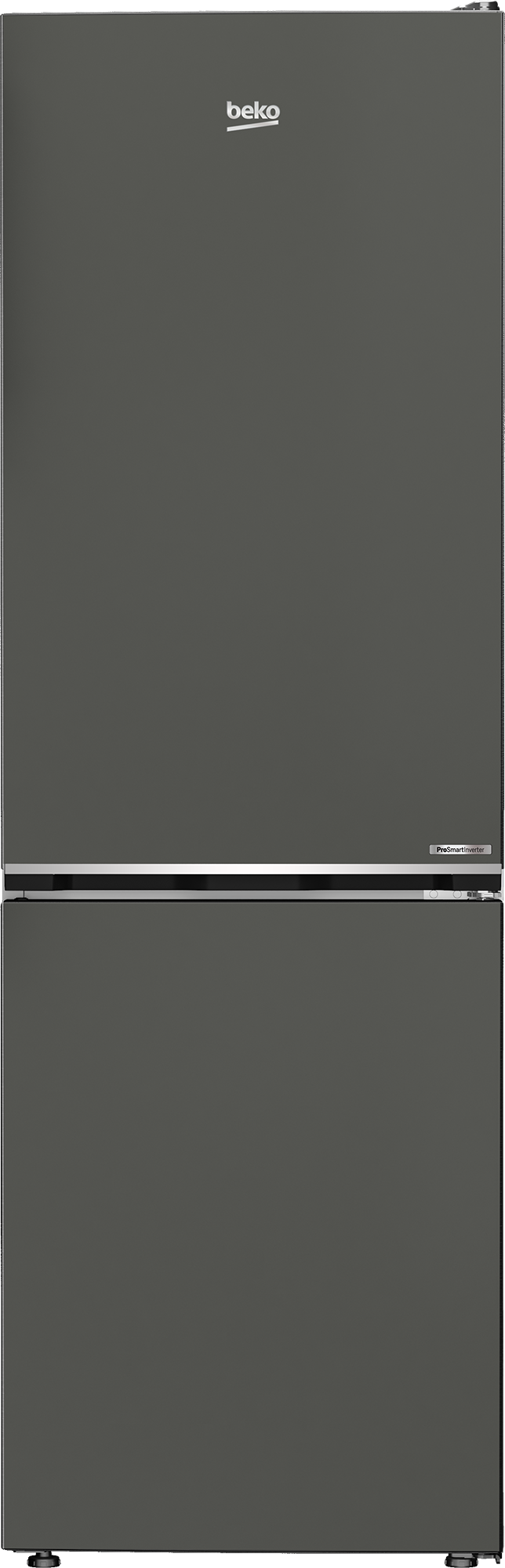 Beko B5RCNA365HG No Frost alulfagyasztós kombinált hűtőszekrény,inverteres kompresszor,186.5cm,Manhattan szürke 