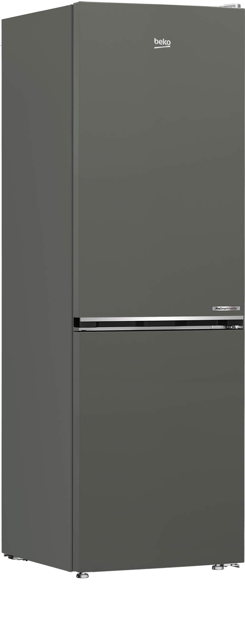Beko B5RCNA365HG No Frost alulfagyasztós kombinált hűtőszekrény,inverteres kompresszor,186.5cm,Manhattan szürke 