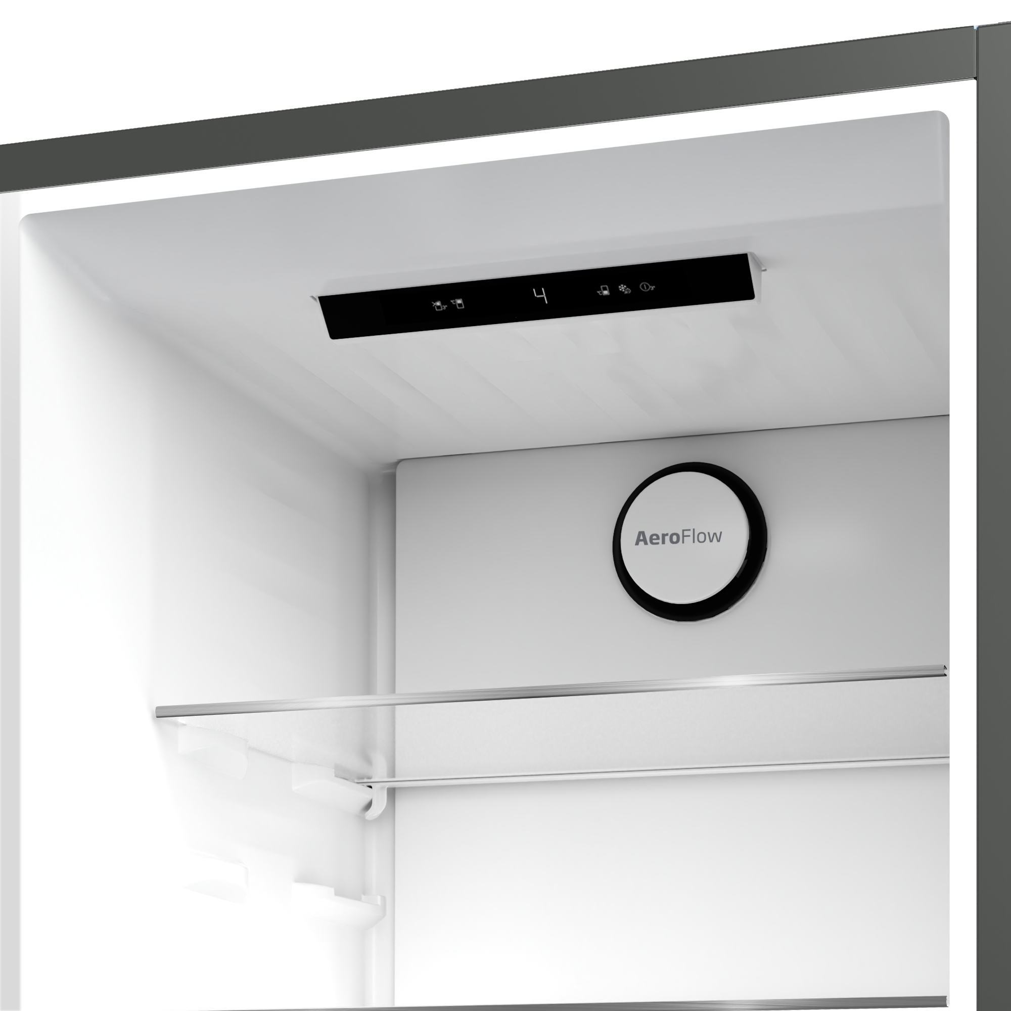 Beko B5RCNA365HG No Frost alulfagyasztós kombinált hűtőszekrény,inverteres kompresszor,186.5cm,Manhattan szürke 