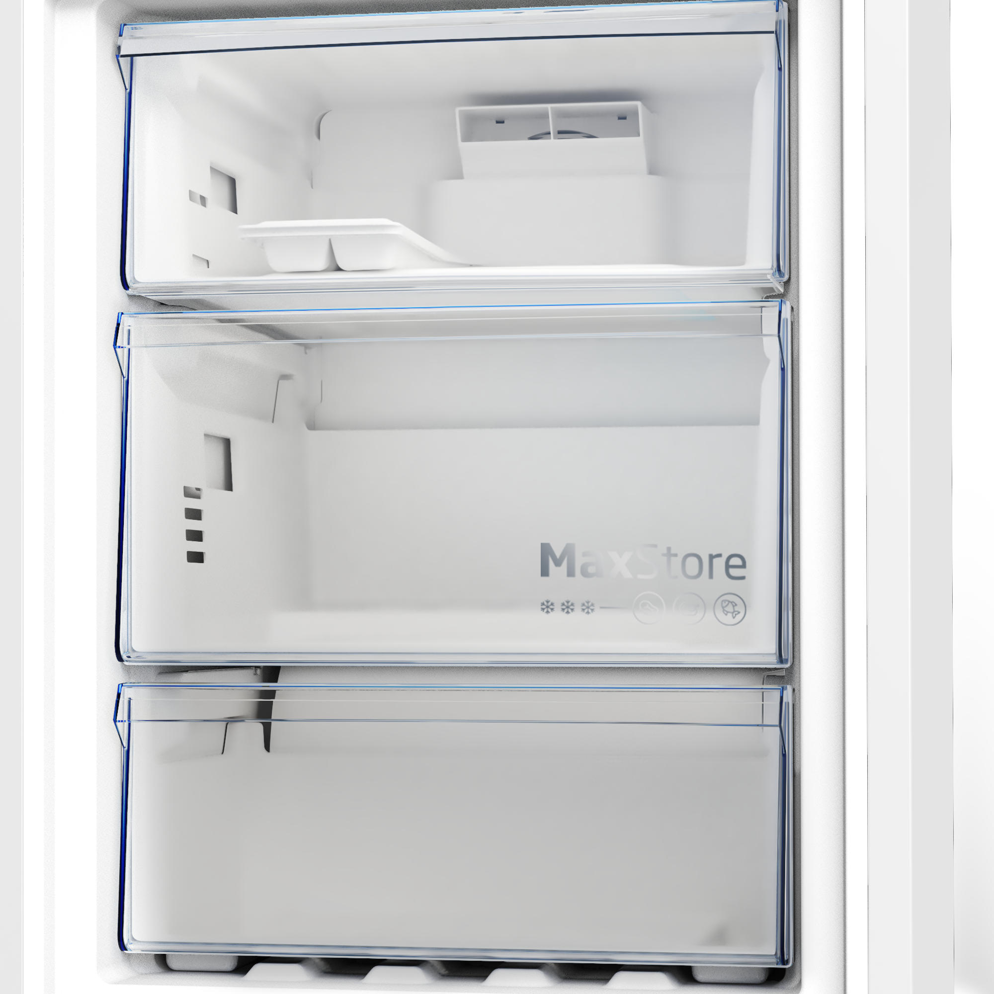 Beko B5RCNA365HG No Frost alulfagyasztós kombinált hűtőszekrény,inverteres kompresszor,186.5cm,Manhattan szürke 