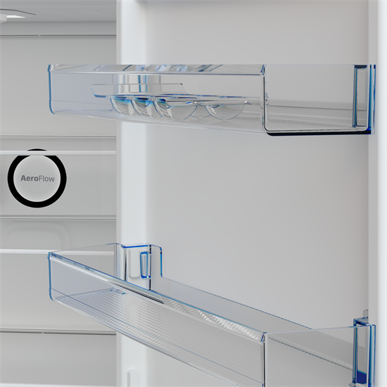 Beko B1RCNA344W No Frost alulfagyasztós kombinált hűtőszekrény, 208/96L, 59.5x66.5x179.6 cm 