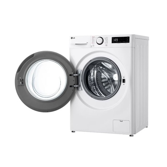 LG F2WR509SWW 9 kg, keskeny elöltöltős gőzfunkciós mosógép, AI DD™ technológia, A energiaosztály, inverter motor, 60x47.5x85 cm 