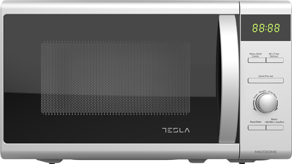 Tesla MW2060MS mikrohullámú sütő,20L,700W,inox,grill funkció