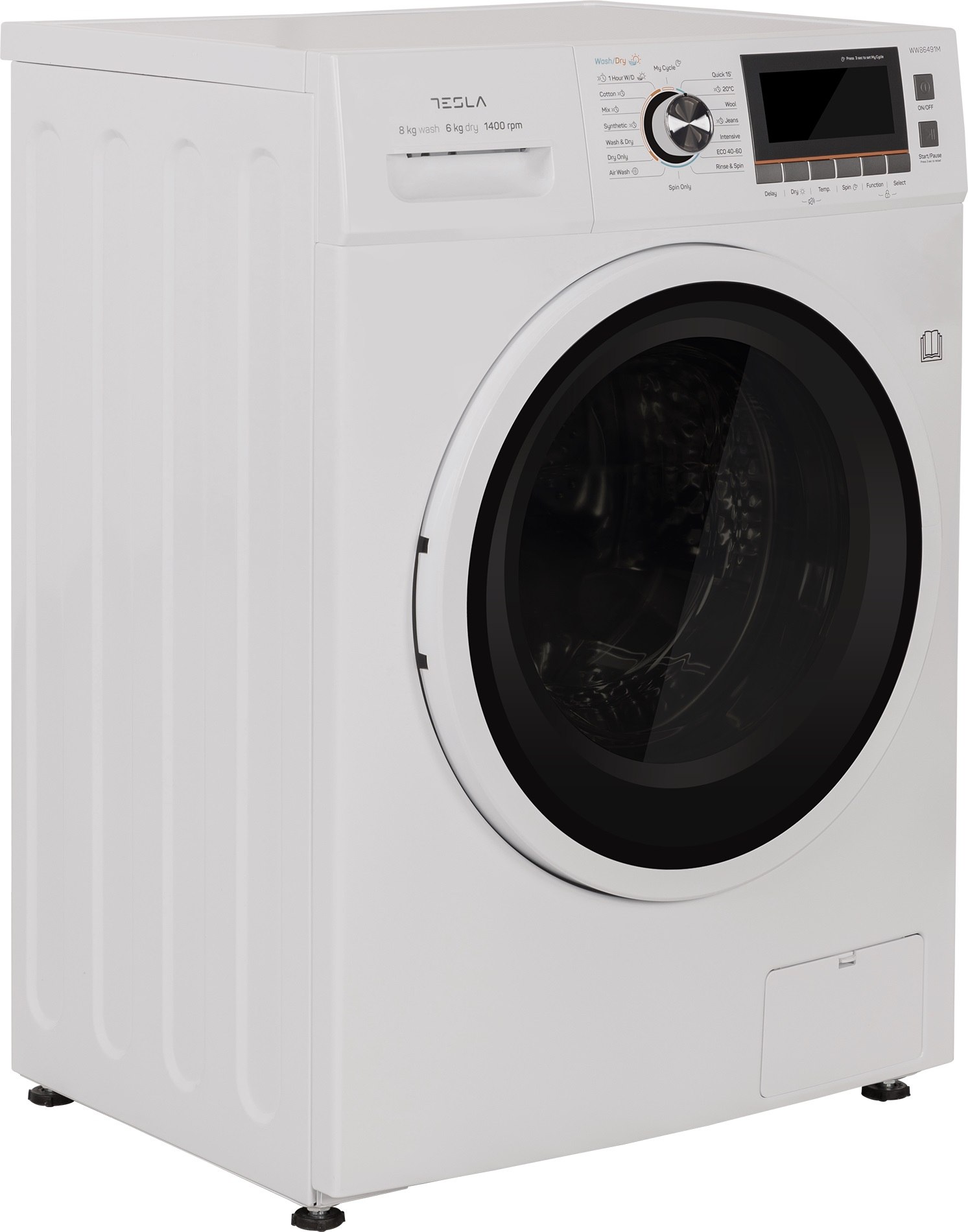 Tesla WW86491M mosó-szárítógép, 8/6kg, inverter motor, 59.5x47.5x85 cm 