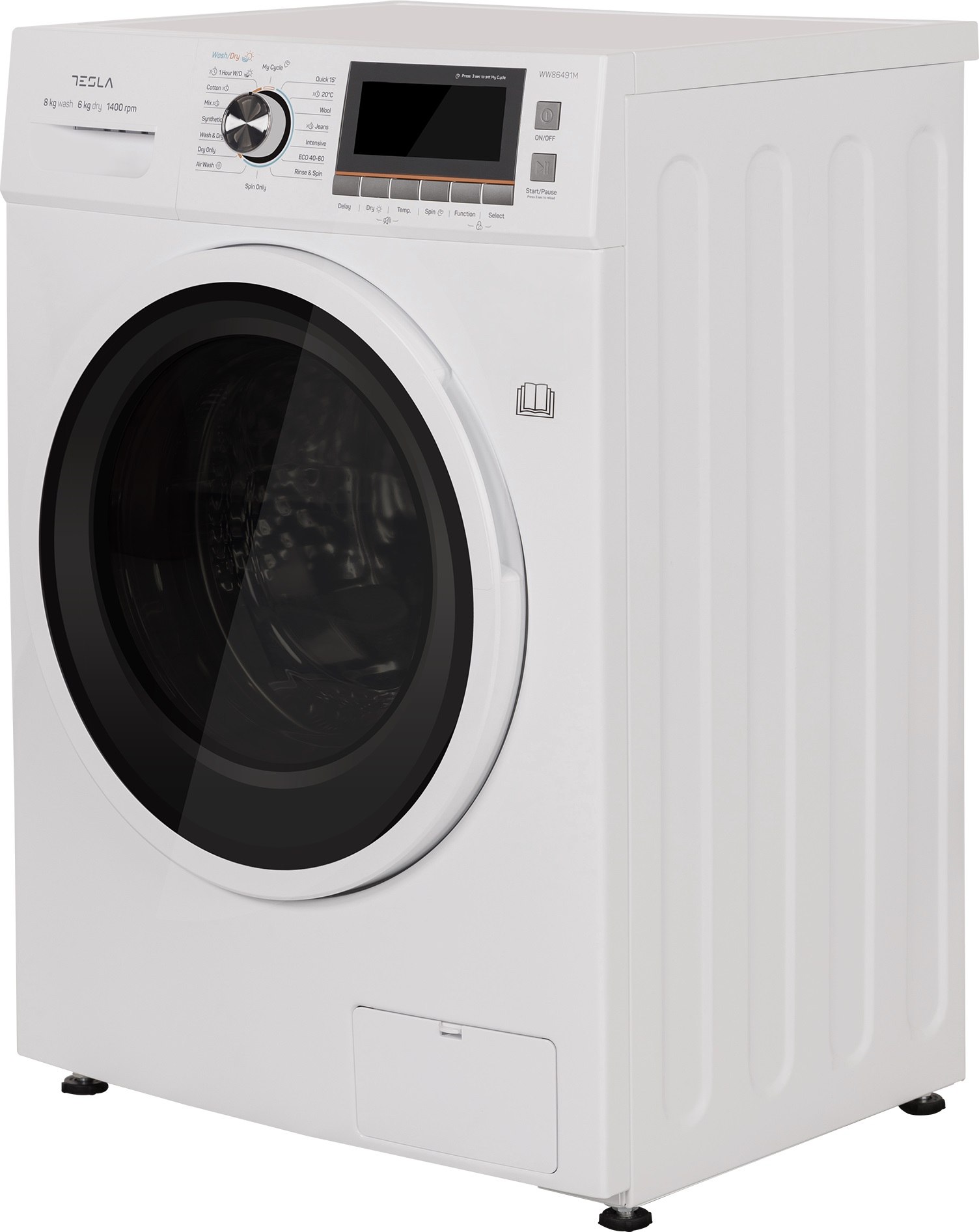 Tesla WW86491M mosó-szárítógép, 8/6kg, inverter motor, 59.5x47.5x85 cm 