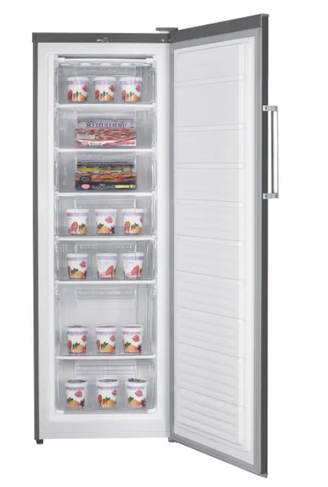 MPM MPM-245-ZS-17 fagyasztószekrény, sötét inox 7 fiókos,170x60x60cm, 242L