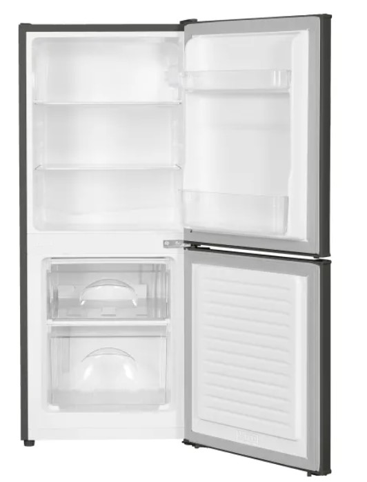 MPM MPM-108-KB-45 alulfagyasztós kombinált hűtőszekrény,72/36L,48x49x114 cm, sötét inox szín 