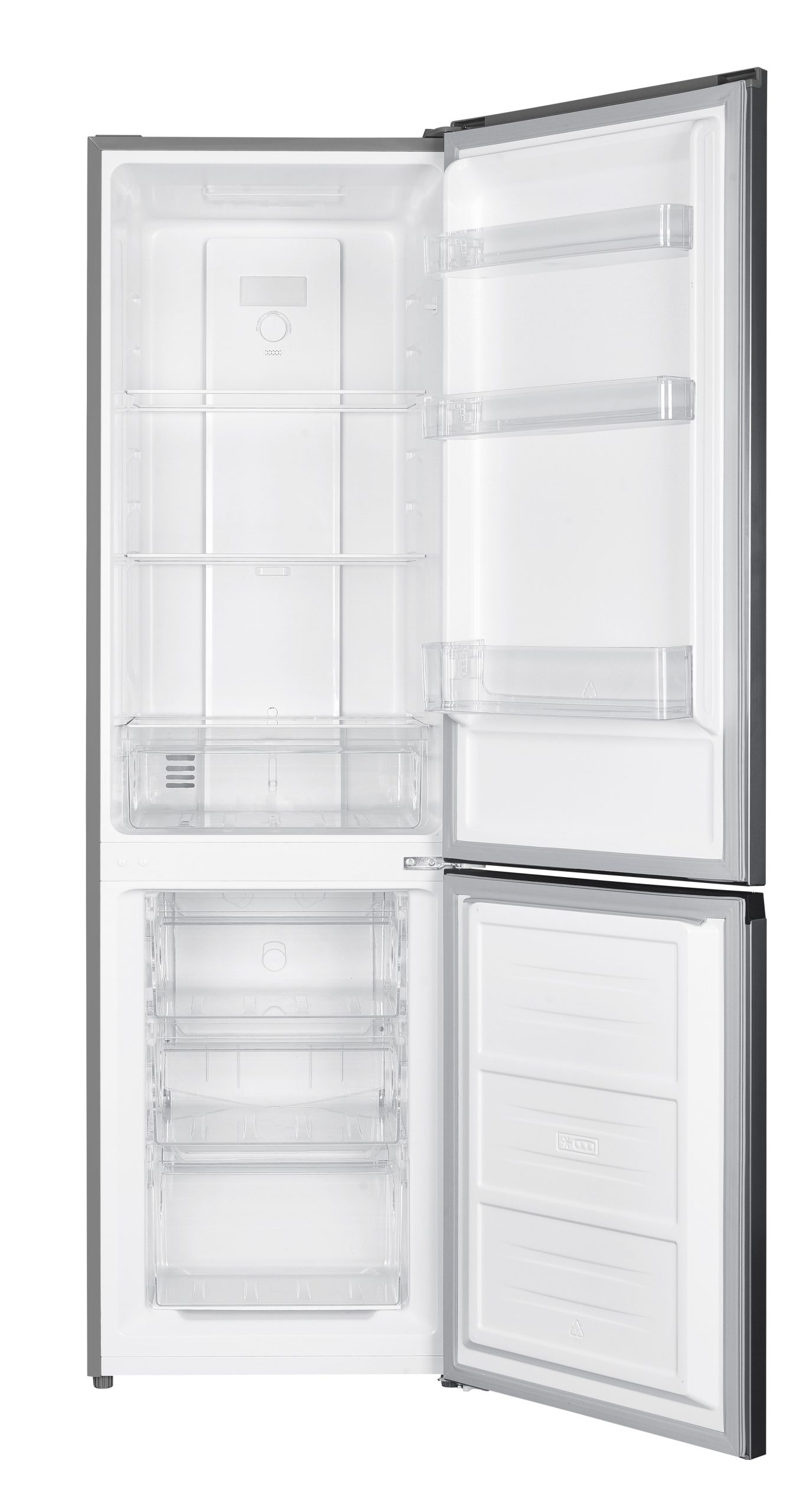 Gaba GHNF-253XF No Frost alulfagyasztós kombinált hűtőszekrény,inox,181cm magas 
