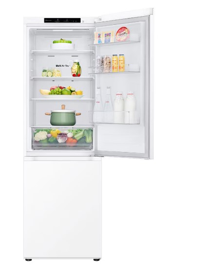 LG GBV21L0ESW No Frost alulfagyasztós kombinált hűtőszekrény, fehér DoorCooling+™ Inverter kompresszor 186x59,5X68,2cm