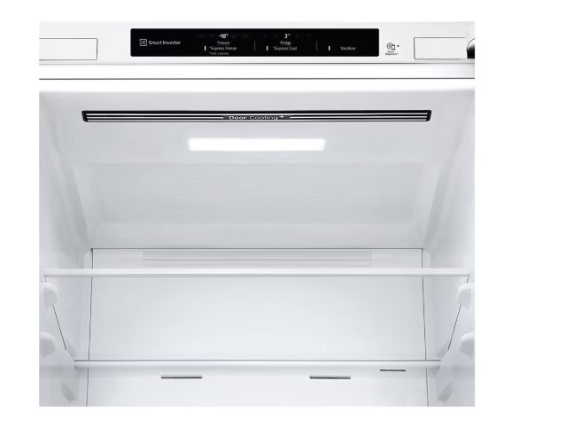 LG GBV21L0ESW No Frost alulfagyasztós kombinált hűtőszekrény, fehér DoorCooling+™ Inverter kompresszor 186x59,5X68,2cm
